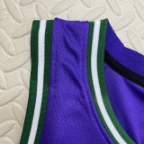 22/23 BUCKS ANTETOKOUNMPO #34 Purple Top Quality Hot Pressing NBA Jersey (Retro Logo)