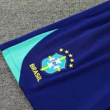 24/25  Brazil White Blue WaveTank top and shorts suit