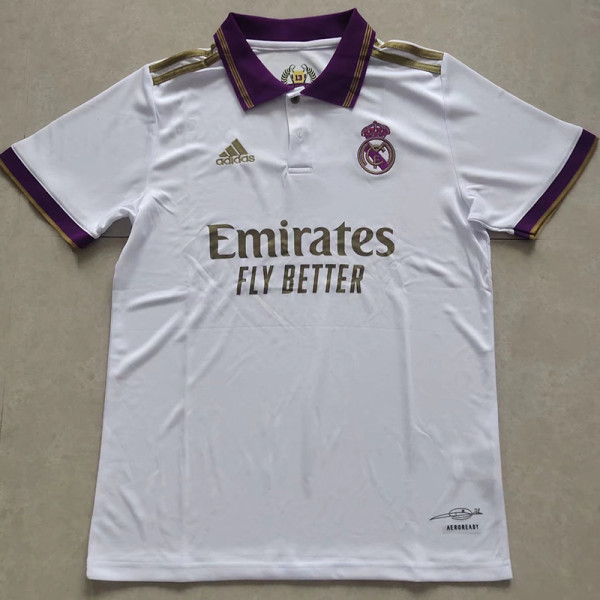 21/23 RMA White Classic Polo Short Sleeve (紫色领)