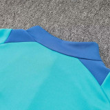 24/25  Ajax Sky Blue Half Pull Tracksuit  (半拉链)