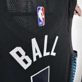 17/18 Hornets BALL #1 Black(City Edition) Top Quality Hot Pressing  NBA Jersey( 城市版)