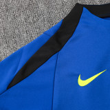 24/25 BAR Blue  Half Pull Tracksuit  (直纹半拉链)