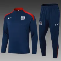 24/25 England Sapphire Blue Half Pull Tracksuit  (半拉链)