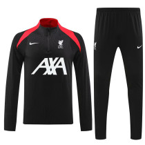 24/25  LIV Black Player version Half Pull Tracksuit  (球员版、半拉链)