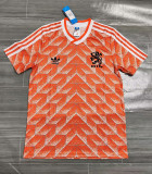 1988  Netherlands Home European Cup Retro Soccer Jersey(88荷兰主场正确颜色）