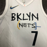 22/23 Nets DURANT #7 White City Edition Top Quality Hot Pressing NBA Jersey