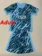 24/25  PSG Lake Blue Goalkeeper Suit Fans  Soccer Jersey（成人）