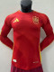 2024 Spain Home  Long Sleeve Player Version Soccer Jersey(长袖)