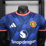25/26 Man Utd Blue Special Edition Player Version Soccer Jersey(圆领）