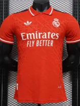 24/25 RMA  Red Steel Seal Special Edition Player Version Soccer Jersey