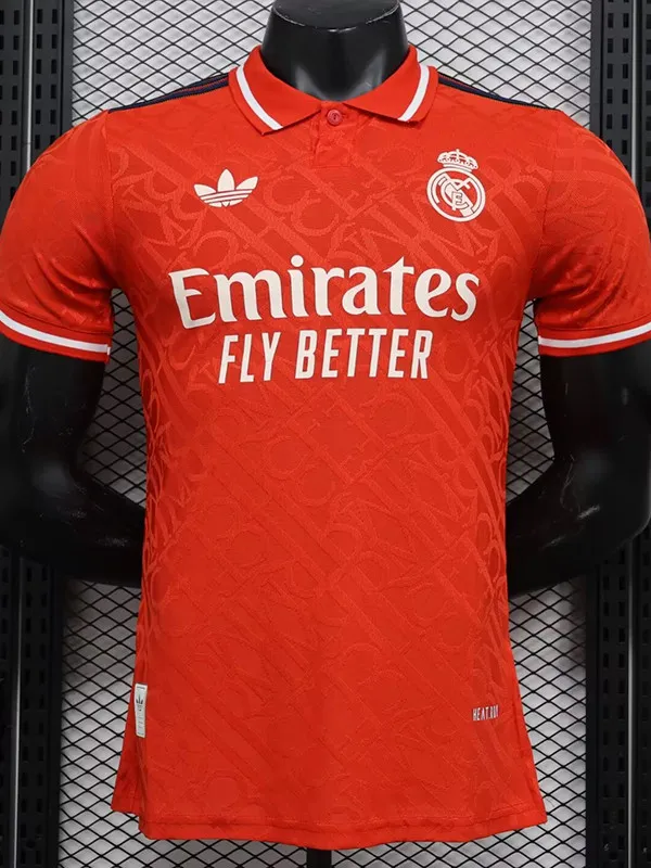 24/25 RMA  Red Steel Seal Special Edition Player Version Soccer Jersey