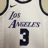 22/23 LAKERS DAVIS #3 White City Edition Top Quality Hot Pressing NBA Jersey