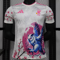 24/25 Japan White Pink Eagle Player Version Soccer Jersey