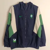 25/26 Brazil Royal Blue Hooded Windbreaker