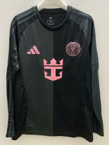 25/26 Inter Miami Away  Long Sleeve Fans Soccer Jersey