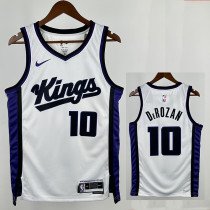 23/24 Kings DeROZAN #10 White Home Top Quality Hot Pressing NBA Jersey