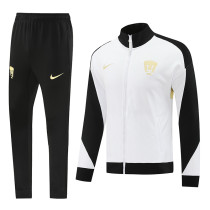 24/25 Pumas UNAM  Black White  Jacket Tracksuit