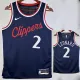 24/25 Clippers LEONARD #2 Navy Blue Away Top Quality Hot Pressing NBA Jersey