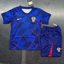 24/25 Croatia Away Kids Soccer Jersey