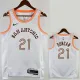 23/24 Sa Spurs DUNCAN #21 White City Edition Top Quality Hot Pressing NBA Jersey