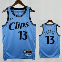 24/25 Clippers GEORGE # 13 City Edition Top Quality Hot Pressing NBA Jersey