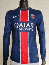 24/25 PSG Home Long Sleeve Player Version Soccer Jersey(长袖)