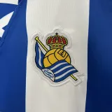 24/25  Real Sociedad Home Kids Soccer Jersey