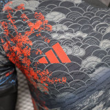24/25 Japan Grey Black Sea Wave Special Edition  Player Version Soccer Jersey