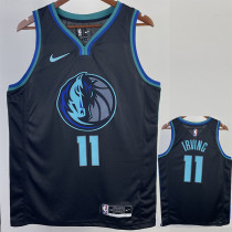 22/23 Dallas Mavericks IRVING #11 Blue Black Top Quality Hot Pressing NBA Jersey
