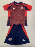 24/25  Costa Rica Home Kids Soccer Jersey