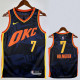 23/24 OKC Thunder HOLMGREN #7 Dark Blue City Edition Top Quality Hot Pressing NBA Jersey