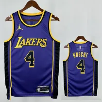 22/23 LAKERS KNEGHT#4 Blue Flying Edition Top Quality Hot Pressing NBA Jersey飞人