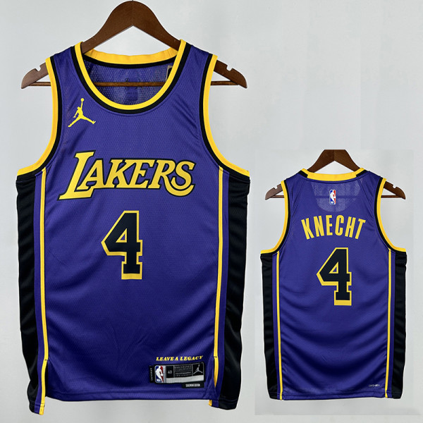 22/23 LAKERS KNEGHT#4 Blue Flying Edition Top Quality Hot Pressing NBA Jersey飞人