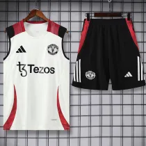 25/26 Man Utd  WhiteTank top and shorts suit