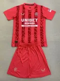 24/25  Rangers  Red Goalkeeper Kids Soccer Jersey