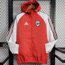 24/25 ARS Red &White Hooded Windbreaker
