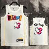 22/23 HEAT ADERAYO #13 White City Edition Top Quality Hot Pressing NBA Jersey