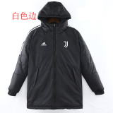 22/23 JUV Black Hooded Cotton Coat White Edge (白色边) 棉衣