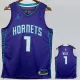 22/23 HORNETS BALL #1 Blue Top Quality Hot Pressing NBA Jersey (Trapeze Edition) 飞人版