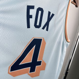 24/25 Sa Spurs FOX #4 City Edition Top Quality Hot Pressing NBA Jersey