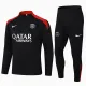 24/25 PSG Black&Red Collar Half Pull Tracksuit  (半拉链)