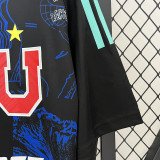 24/25  Universidad De Chile Black Goalkeeper Fans Soccer Jersey