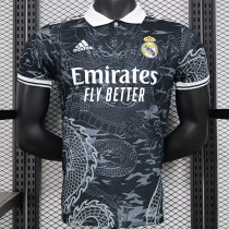 24/25 RMA  Black Dragon Pattern Edition Player Version Soccer Jersey