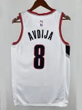 22/23 Trail Blazers AFIDIA #8 White City Edition Top Quality Hot Pressing NBA Jersey