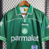 1999 Palmeiras 100th Anniversary Edition Retro Soccer Jersey (背后上下带字)