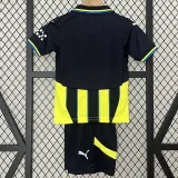 24/25 Man City Away Kids Soccer Jersey