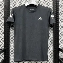 2025 T3374 AD Grey Blak Men's T-shirt Top灰黑色