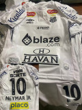 24/25 Santos FC Home  Kids Soccer Jersey(NEY MAR JR #10、Print all sponsors)