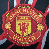 25/26  Man Utd Black Red Wave Training Shirts