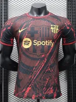 24/25 BAR Red Black Special Edition Player Version Soccer Jersey Spotify